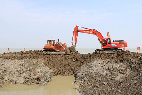 中國安能第二工程局常州分公司圓滿完成常州金壇區2021防汛防臺風應急搶險聯合演練任務