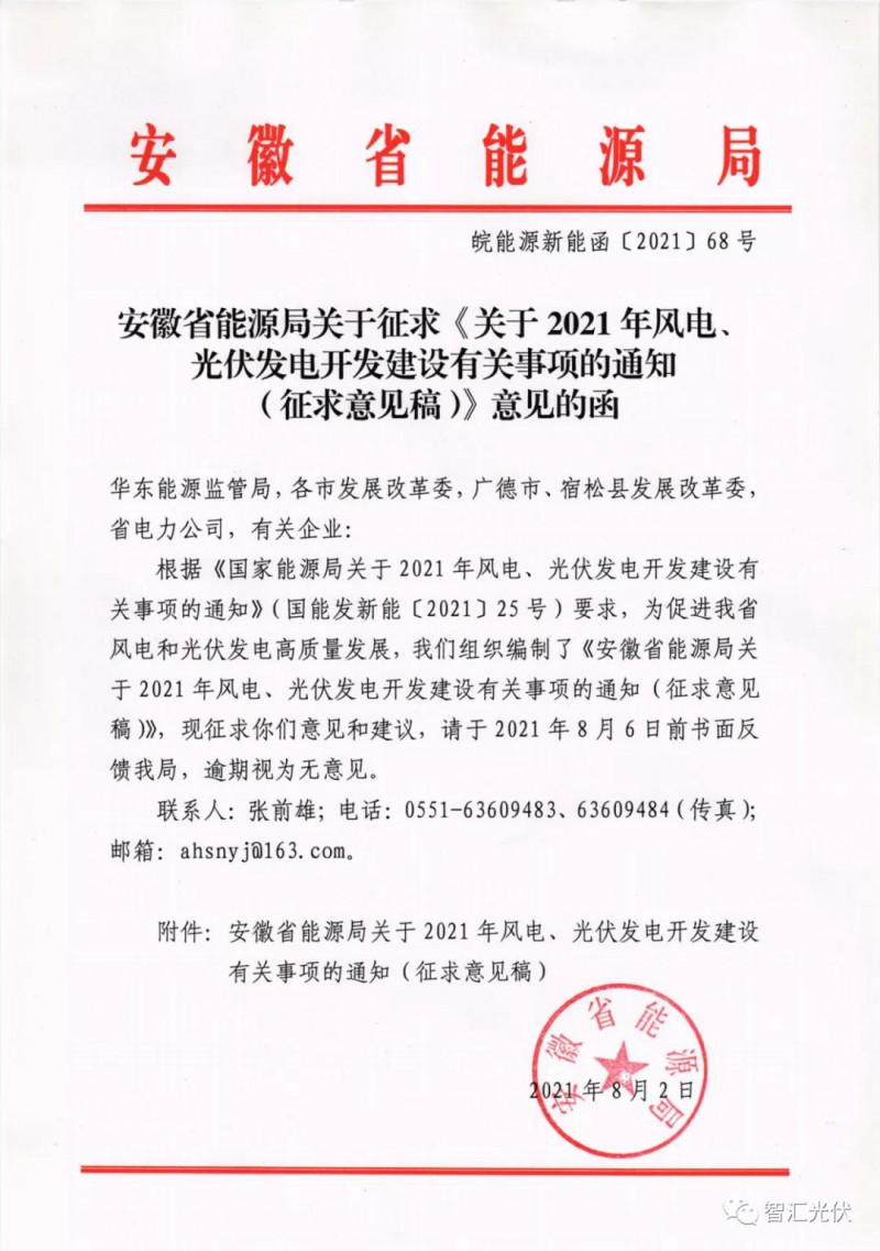 安徽：6GW保障性規模，不要求配儲能、競電價