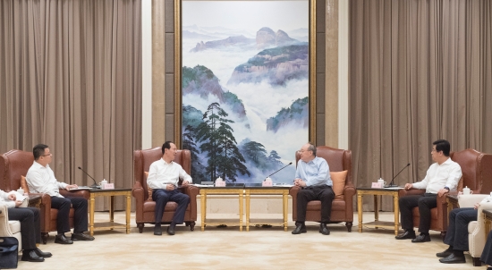 中國(guó)電建集團(tuán)公司黨委書(shū)記、董事長(zhǎng)丁焰章拜會(huì)福建省委書(shū)記尹力、省長(zhǎng)趙龍