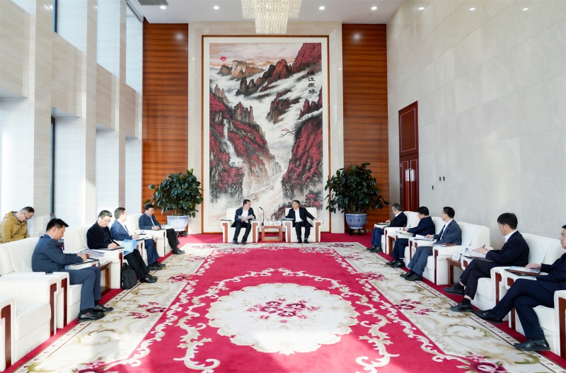 中國能建黨委書記、董事長宋海良與臨沂市委書記任剛座談