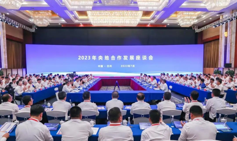 江毅拜會甘肅省委副書記、省長任振鶴 出席蘭洽會并作交流發言