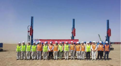 烏茲別克斯坦卡州500MW光伏項目主體工程支架系統樁基施工啟動