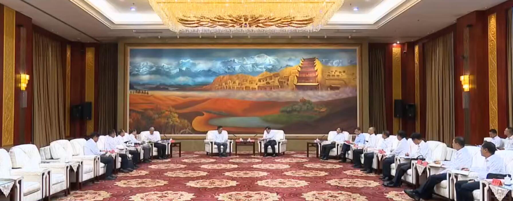 國家電投董事長劉明勝、總經理栗寶卿拜會甘肅省委書記胡昌升、省長任振鶴