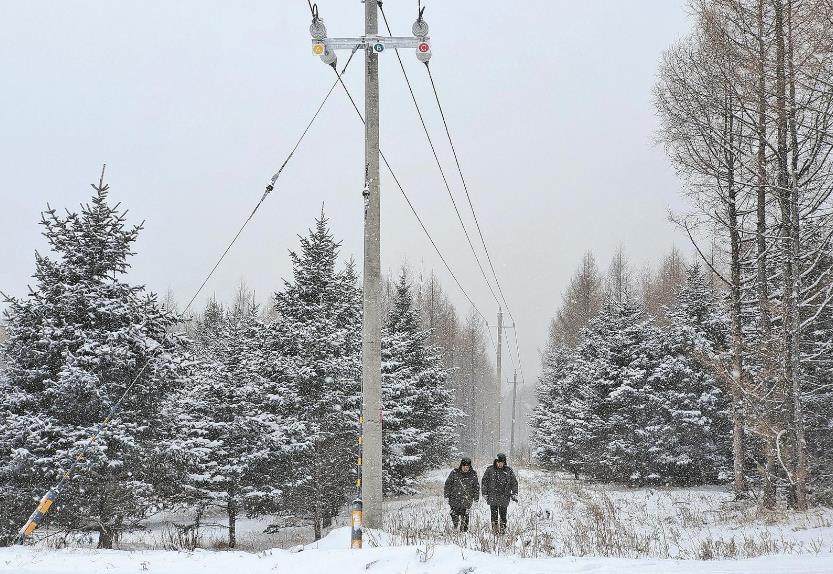 蒙東根河零下26攝氏度，穿越林區(qū)去特巡