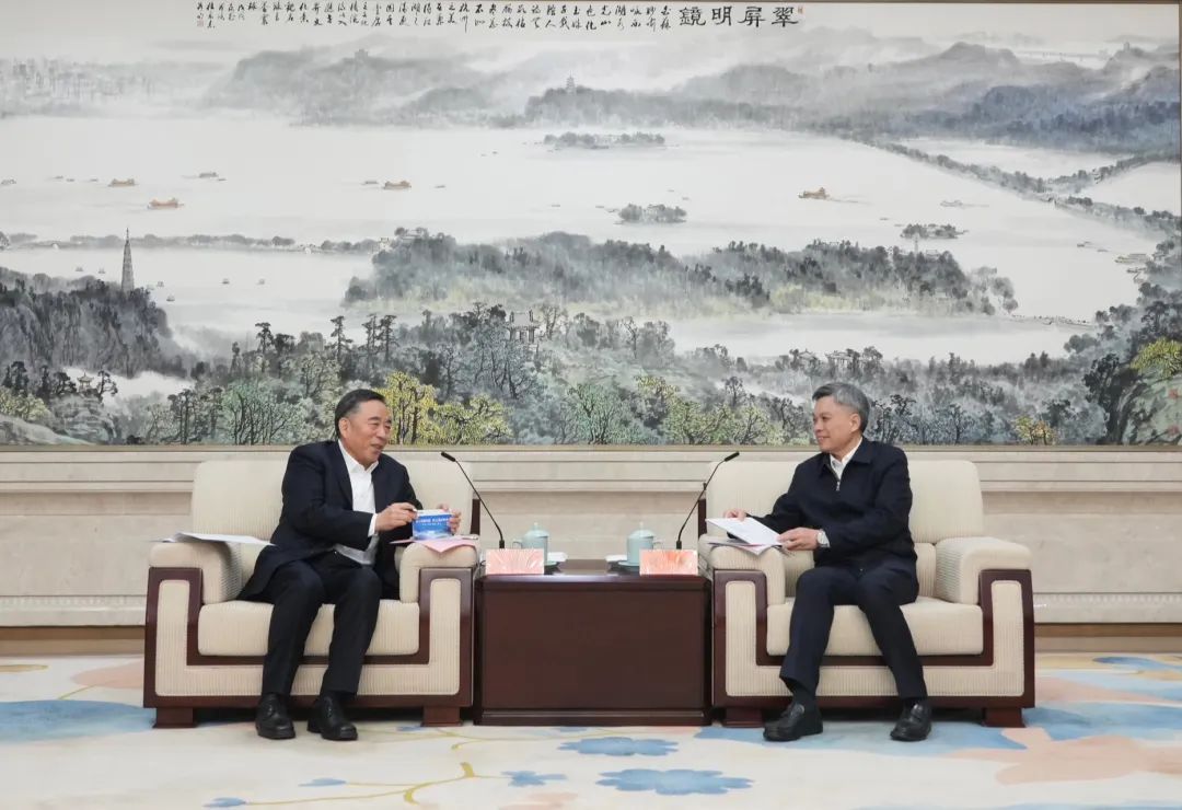 宋海良與浙江省委副書(shū)記、杭州市委書(shū)記劉捷會(huì)談