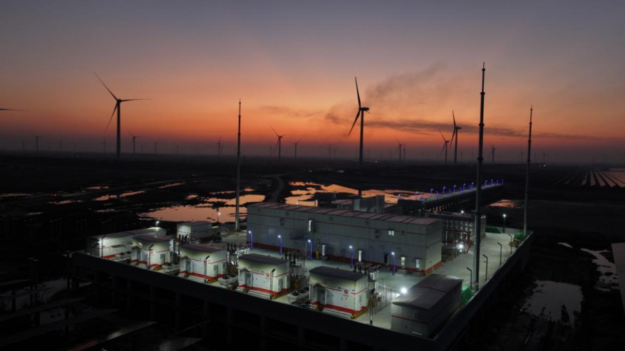 全國規模最大的光氫儲一體化海上光伏示范項目并網