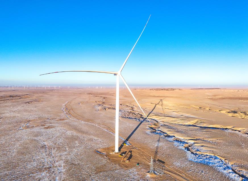 內蒙古烏拉特后旗1000兆瓦風電項目一標段首臺
