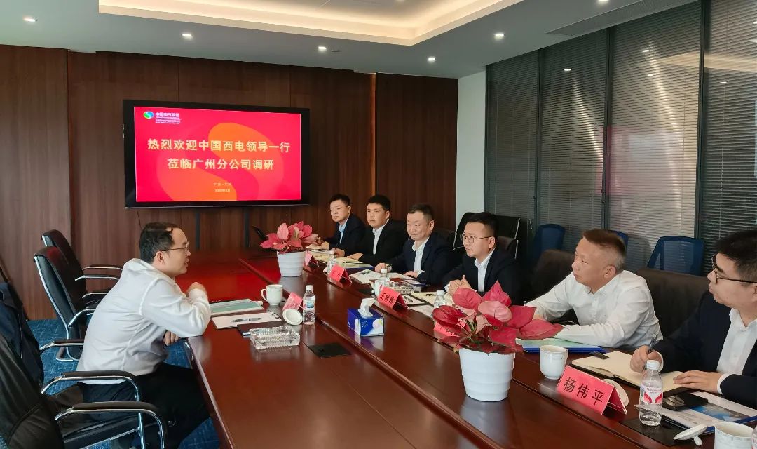 中國西電黨委副書記、總經理朱琦琦到西電廣州分公司調研