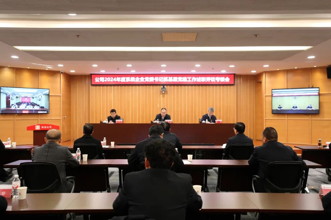 大唐陜西公司召開2024年度系統企業黨委書記抓基層黨建工作述職評議考核會