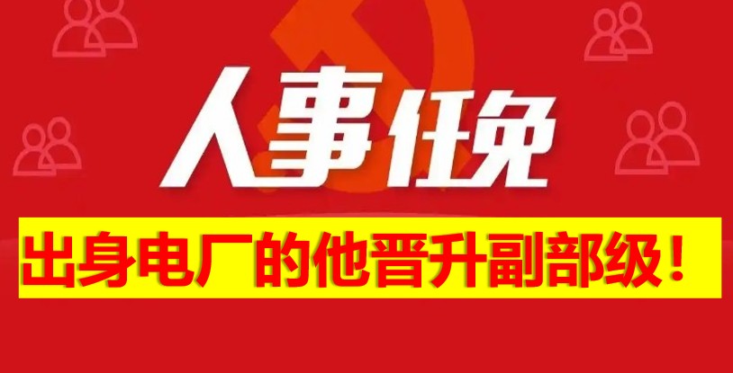 出身電廠的他晉升副部級！