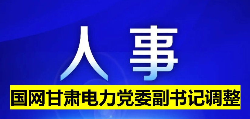 國網甘肅電力黨委副書記調整